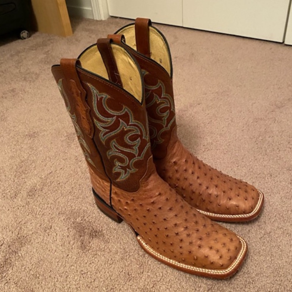Justin Ostrich Boots